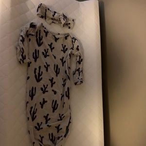 Posh Peanut Knotted Gown 0-3m